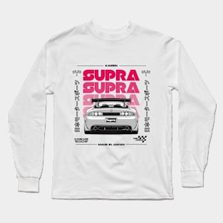 Minimalist Monochrome Japanese JDM Supra Long Sleeve T-Shirt